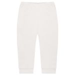 Body longo c/ Calça (Mijão) em algodão egípcio Marfim - Mini & Co.