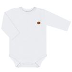 Body longo c/ Calça (Mijão) em algodão egípcio Branco - Mini & Co.