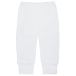 Body longo c/ Calça (Mijão) em algodão egípcio Branco - Mini & Co.