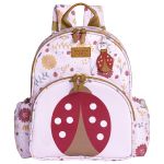 Mochila + Lancheira Térmica + Kit 2 Necessaires + Saquinho Organizador Kids Joaninha - Masterbag Kids