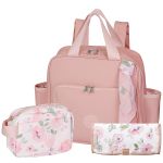 Mochila Maternidade + Necessaire Flora - Masterbag