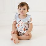 Body curto c/ golinha em algodão egípcio Picnic - Mini & Co.