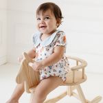 Body curto c/ golinha em algodão egípcio Picnic - Mini & Co.