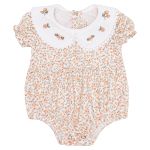 Body curto c/ golinha em algodão egípcio Bosque Floral - Mini & Co.