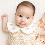 Body curto c/ golinha em algodão egípcio Bosque Floral - Mini & Co.