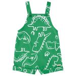 Jardineira c/ Body curto em moletom Dino - Up Baby