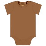 Jardineira c/ Body curto em moletom Cachorrinho Caramelo - Up Baby