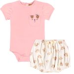 Body curto c/ Short em suedine Cachorrinha - Up Baby