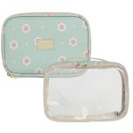 Kit 2 Necessaires Kids Margaridas Menta - Masterbag Kids