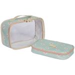 Kit 2 Necessaires Kids Margaridas Menta - Masterbag Kids