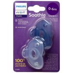 Chupeta Soothie Dupla Azul 2pçs Tam 1 (0-3m) - Philips Avent