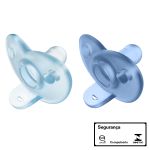 Chupeta Soothie Dupla Azul 2pçs Tam 1 (0-3m) - Philips Avent