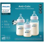Kit Triplo Mamadeiras Anticólica 125ml, 260ml e 330ml (0m+) - Philips Avent