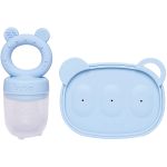 Kit Porta-Frutinhas e Forminha em Silicone Azul (6m+) - Buba