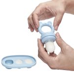 Kit Porta-Frutinhas e Forminha em Silicone Azul (6m+) - Buba