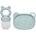 Kit Porta-Frutinhas e Forminha em Silicone Verde (6m+) - Buba
