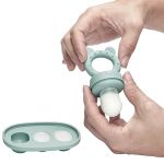 Kit Porta-Frutinhas e Forminha em Silicone Verde (6m+) - Buba
