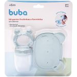 Kit Porta-Frutinhas e Forminha em Silicone Verde (6m+) - Buba