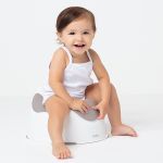 Troninho Infantil com Compartimento Removível Cinza (12m+) - Buba