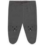 Body longo c/ Calça (mijão) em suedine Cachorrinho - Tilly Baby