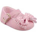 Sapatilha Lacinho Xadrez Rosa - Keto Baby