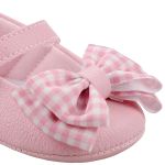 Sapatilha Lacinho Xadrez Rosa - Keto Baby