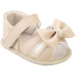 Sandália Peeptoe Laço Bege - Keto Baby