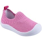 Tênis Calce Fácil Knit Rosa Chiclete - Keto Baby