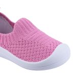 Tênis Calce Fácil Knit Rosa Chiclete - Keto Baby