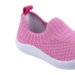 Tênis Calce Fácil Knit Rosa Chiclete - Keto Baby