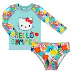 Conjunto de banho Hello Kitty: Camiseta Surfista + Calcinha - Tip Top