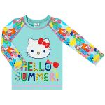 Conjunto de banho Hello Kitty: Camiseta Surfista + Calcinha - Tip Top