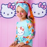 Conjunto de banho Hello Kitty: Camiseta Surfista + Calcinha - Tip Top