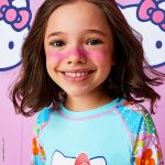 Conjunto de banho Hello Kitty: Camiseta Surfista + Calcinha - Tip Top