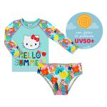 Conjunto de banho Hello Kitty: Camiseta Surfista + Calcinha - Tip Top