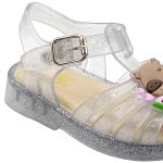 Sandália Mel Capivara Glitter Prata - Keto Baby