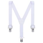 Body Camisa c/ Short & Suspensório em tricoline Branco - Roana