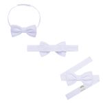 Body Camisa c/ Short & Suspensório em tricoline Branco - Roana
