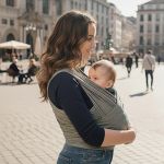 Sling Canguru em malha Mescla - Bibe
