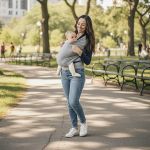 Sling Canguru em malha Mescla - Bibe