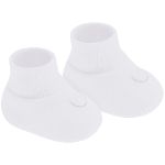 Sapatinho para bebê recém-nascido em tricot Branco - Pimpolho