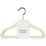 Kit 5 Cabides de Veludo Bege - Pimpolho