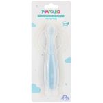 Massageador de Gengiva em Silicone com Ventosa Azul (6m+) - Pimpolho