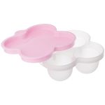 Porta Papinha de Silicone com Tampa Rosa 240ml (6m+) - Pimpolho