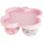 Porta Papinha de Silicone com Tampa Rosa 240ml (6m+) - Pimpolho