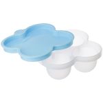 Porta Papinha de Silicone com Tampa Azul 240ml (6m+) - Pimpolho