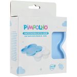 Porta Papinha de Silicone com Tampa Azul 240ml (6m+) - Pimpolho