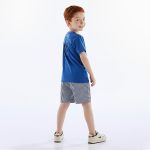 Camiseta c/ Bermuda em meia malha Runner Azul Monaco - Up Baby