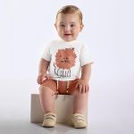 Camiseta c/ Bermuda em meia malha Leão - Up Baby
