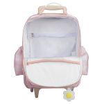 Mochila com rodinhas + Lancheira Térmica Kids Margaridas - Masterbag Kids